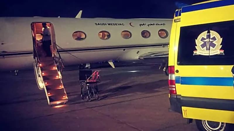 نقل مواطن بطائرة الإخلاء الطبي من مصر لاستكمال علاجه في المملكة