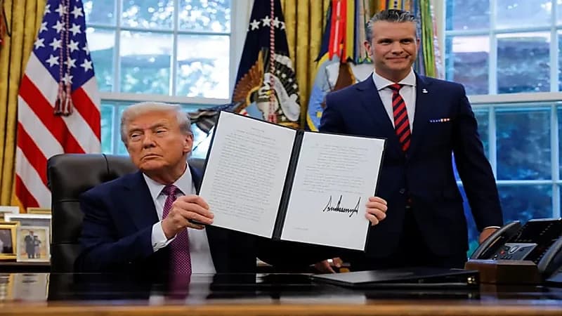 تغيير لافتات وزارة الدفاع الأمريكية إلى "وزارة الحرب"