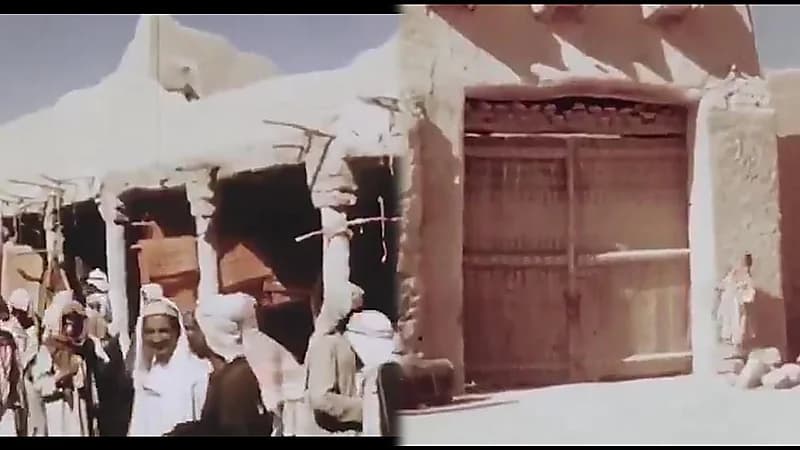 مقطع نادر عن الحياة الاجتماعية في مدينة الرياض قبل 87 سنة تقريباً