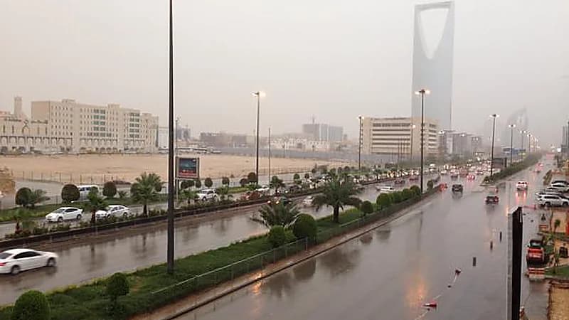 "الأرصاد" تحذّر من عواصف رعدية مصحوبة بأمطار غزيرة بالرياض