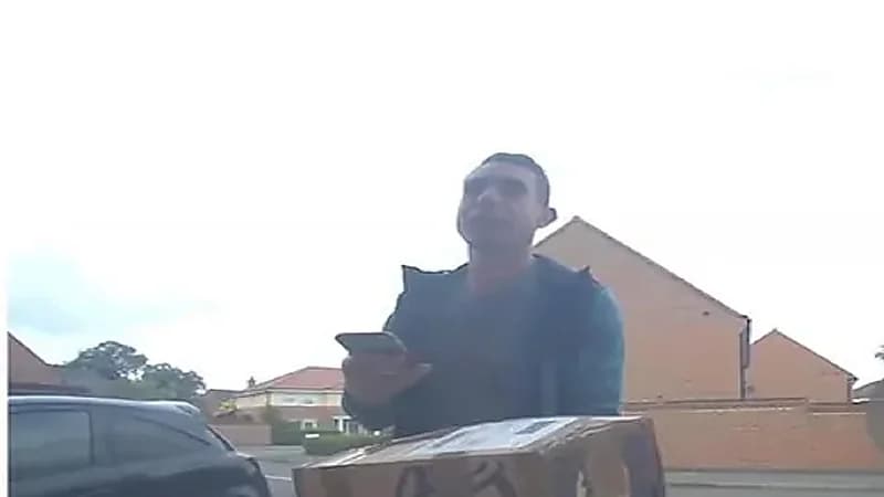 حكم شهير يتحول لعامل توصيل طرود