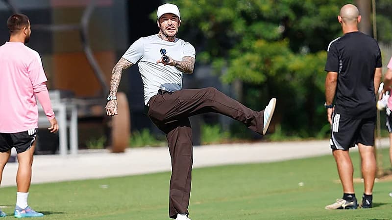 بيكهام يحضر تدريبات إنتر ميامي قبل مواجهة الأهلي .. صور