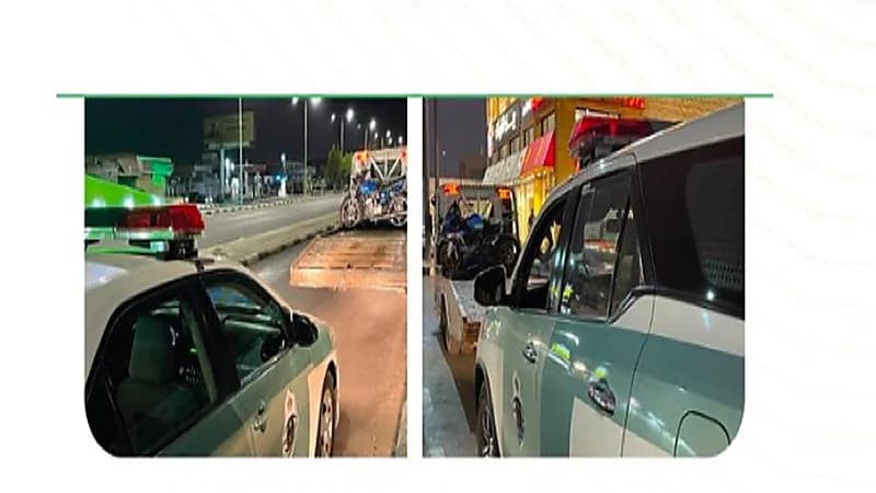 المرور يضبط 468 دراجة آلية مخالفة