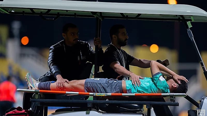 التعاون يعلن إصابة لاعبه بالرباط الصليبي