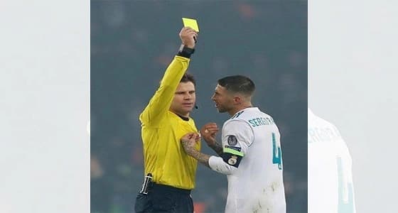 صحيفة بريطانية: راموس يحمل الرقم القياسي في عدد الإنذارات بـ37 بطاقة