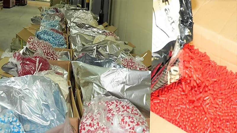 مخبأة بطريقة مبتكرة.. الكويت تضبط 10 ملايين حبة لاريكا داخل شحنة أثاث