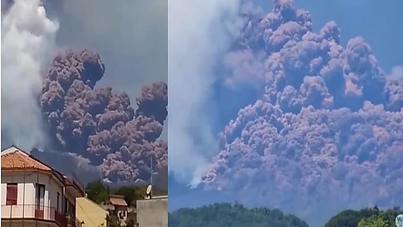 ثوران بركان إتنا في جزيرة صقلّية الإيطالية.. فيديو