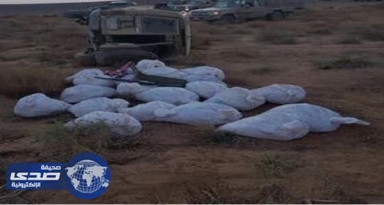 بالصور.. حرس الحدود تحبط محاولة تهريب كمية من أقراص الإمفيتامين