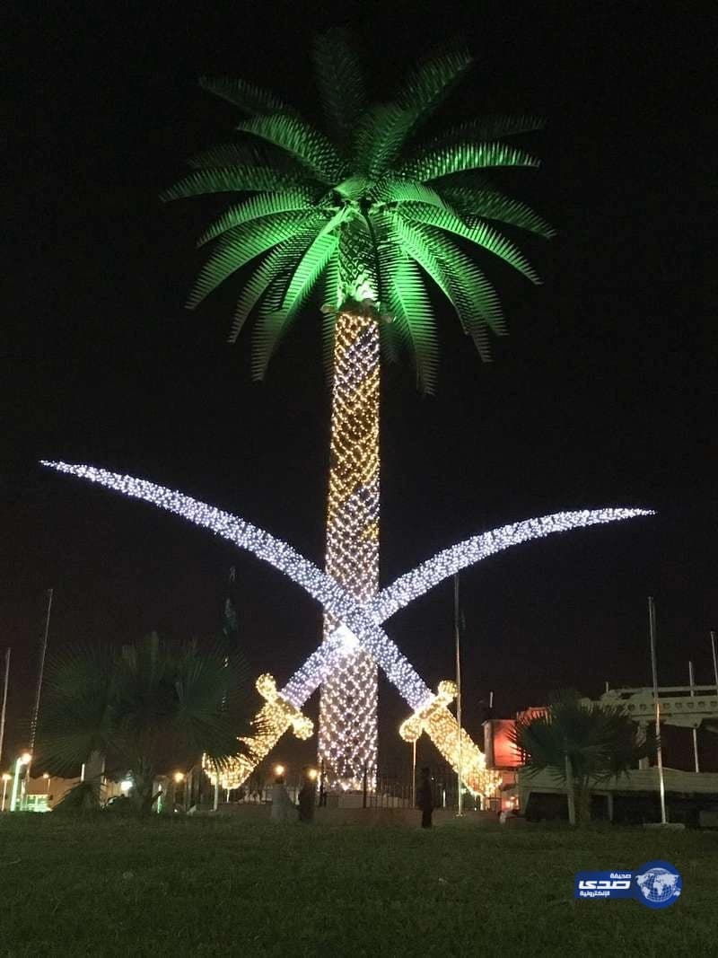 بالصور..الباحة تستعد لليوم الوطنى بأكثر من ٦ آلاف علم و٢٥٠٠ لوحة