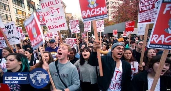 الآلاف يتظاهرون في شوارع واشنطن ضد ترامب